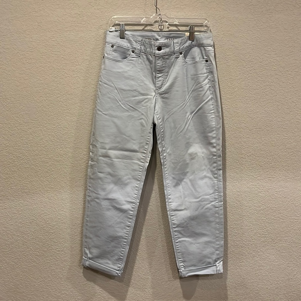 Talbots. 6. Nwt. Blue boyfriend Jean.
